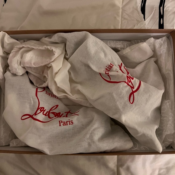 Christian Louboutin Black Glitter Heels - Picture 8 of 9